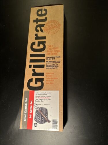 GrillGrates for Small Kamado Or Kettle BBQs w/ 14” dia. Set of 2 Interlocking - Picture 2 of 7