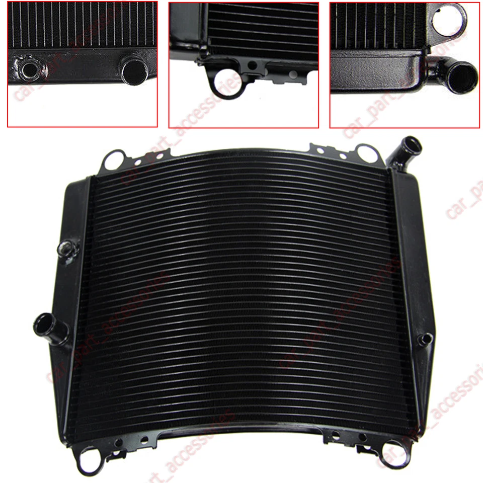 Radiador enfriador de carreras de aluminio para Kawasaki Ninja ZX7R ZX 7R ZX750P 1996-2003 Foto 2 de 4