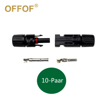 Kable Stecker Solar PV-Verbindungs Stecker Buchse Für Solarkabel mit TÜV 10 paar