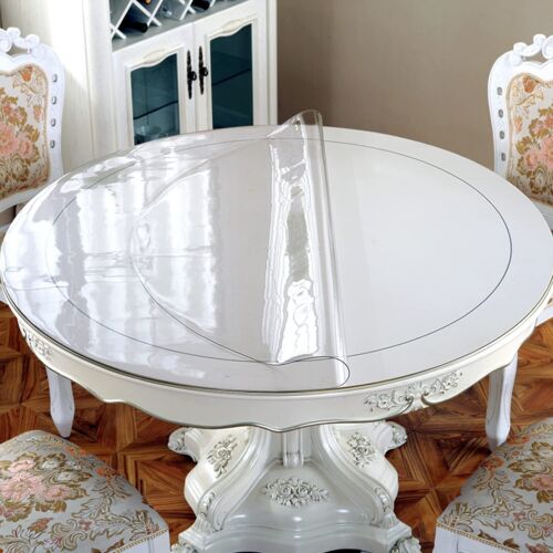 OstepDecor Clear Round Table Protector 36 Inches 1.5mm Thick Round Clear Tabl... - Picture 1 of 8