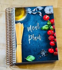 Meal Plan Cover Set 4 use with Erin Condren A5 Coil Spiral Planner~