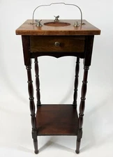 Vintage Cushman Pro Turned Leg Traditional American 1 Drawer 28" Smoke Stand