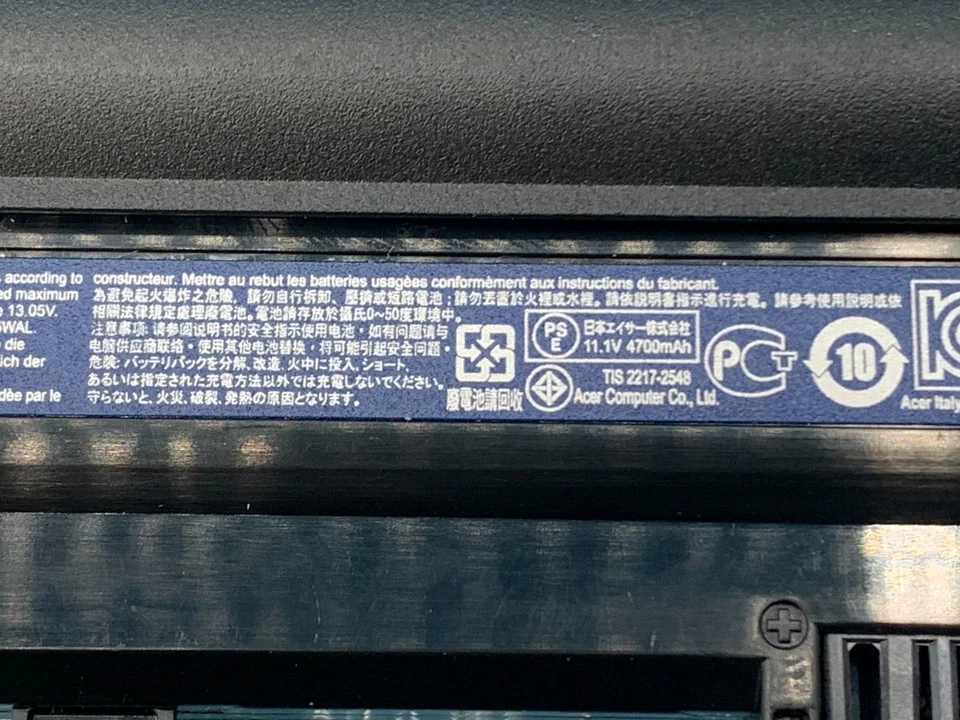 Acer Extensa Battery AL14A32 31CR17/65-22509 2510 2510G TravelMate P256-M - Image 3 of 3