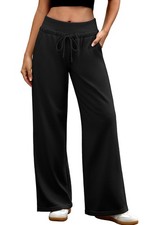Wide Leg Sweatpants Women Lounge Baggy Joggers Low Rise Y2K Sweat Pants Strai...
