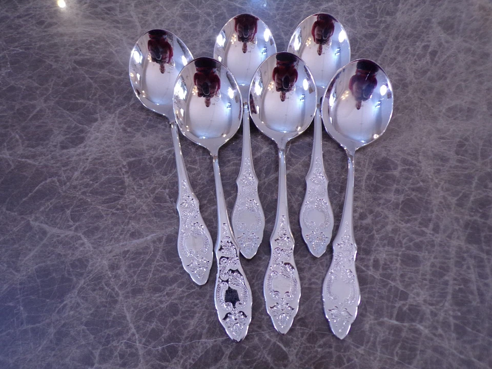 BSF FRIESENMUSTER Bouillonlöffel für 6 Personen 18/10 TOP neuwertig