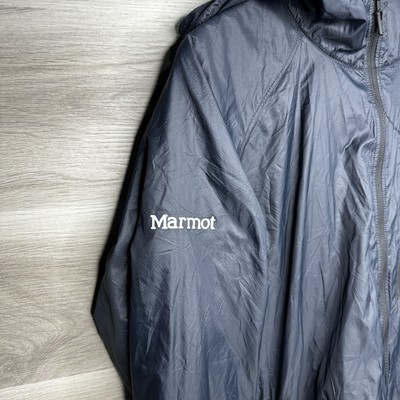 Marmot Men's Windbreaker Jacket Dark Blue Full Zip RN #79448 CA