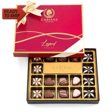 CARIANS Chocolatier Assorted Gourmet Chocolate Gift Box, Dark, Milk, White Choc