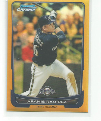 2012 Bowman Chrome Gold Refractors #132 Aramis Ramirez 38/50
