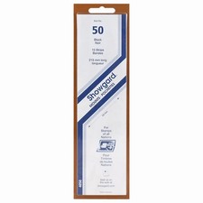 215mm x 50mm Showgard BLACK 15 Stamp Strips / Package for U.S. Plain Blocks of 4