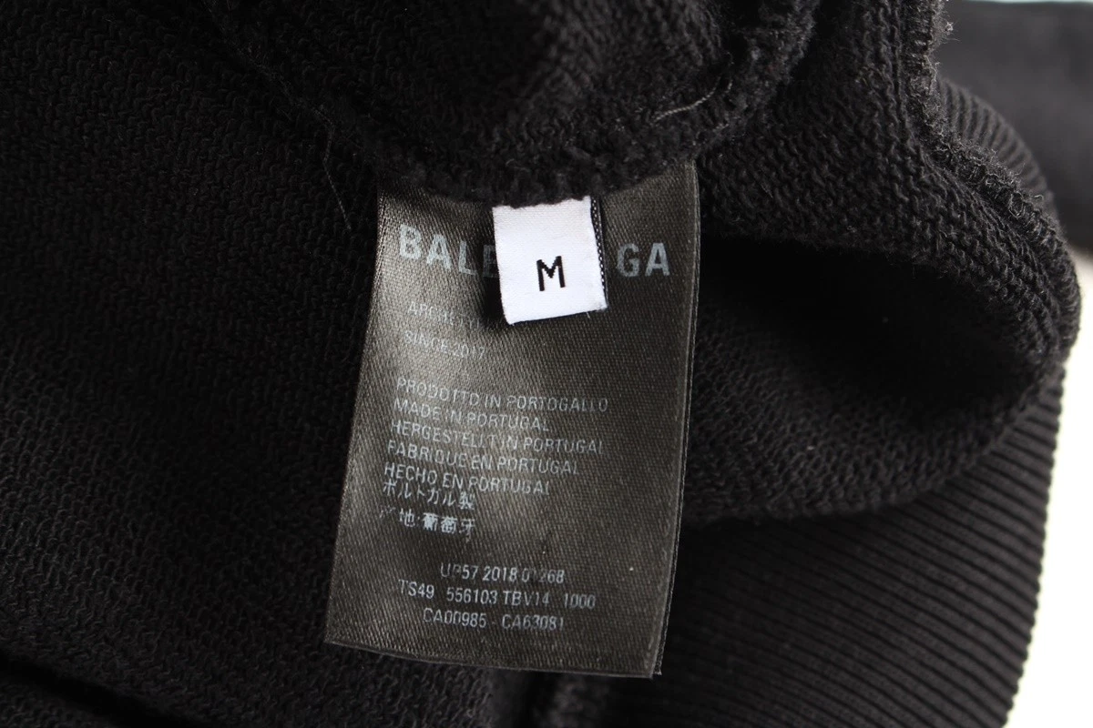 Felpa con cappuccio Balenciaga Wave Logo M 100 72458127