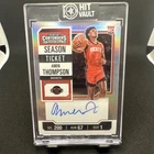 2023-24 Panini Contenders AMEN THOMPSON RC Auto Silver Prizm Season Ticket #111