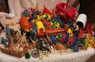 Vintage Lot Western Cowboys Indians Astronauts Firefighters Playset 170+ Pc Huge