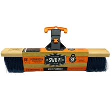 SWOPT 18" Push Broom Multi-Surface Head – Snap Lock – New
