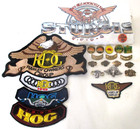 Vintage 1992-1995 HOG Harley Davidson Ladies Pins Patches Sturgis T-Shirt