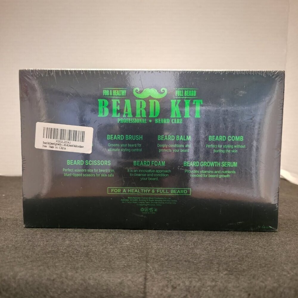 Gold World Beard Grooming Kit 7-Piece Professional Beard Care Set New Sealed