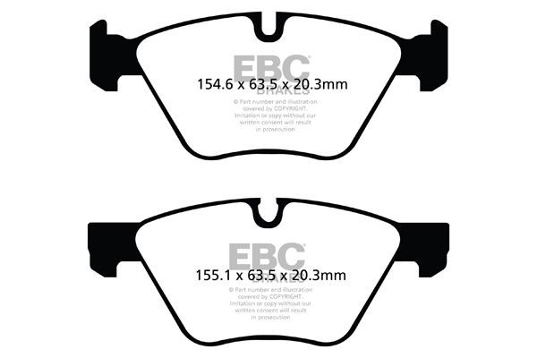 EBC PD03KF204 HIGH PERFORMANCE BRAKE KIT Front