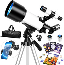 Telescope for Kids  Adults, 70Mm Aperture Refractor Telescope for Astronomy Beg