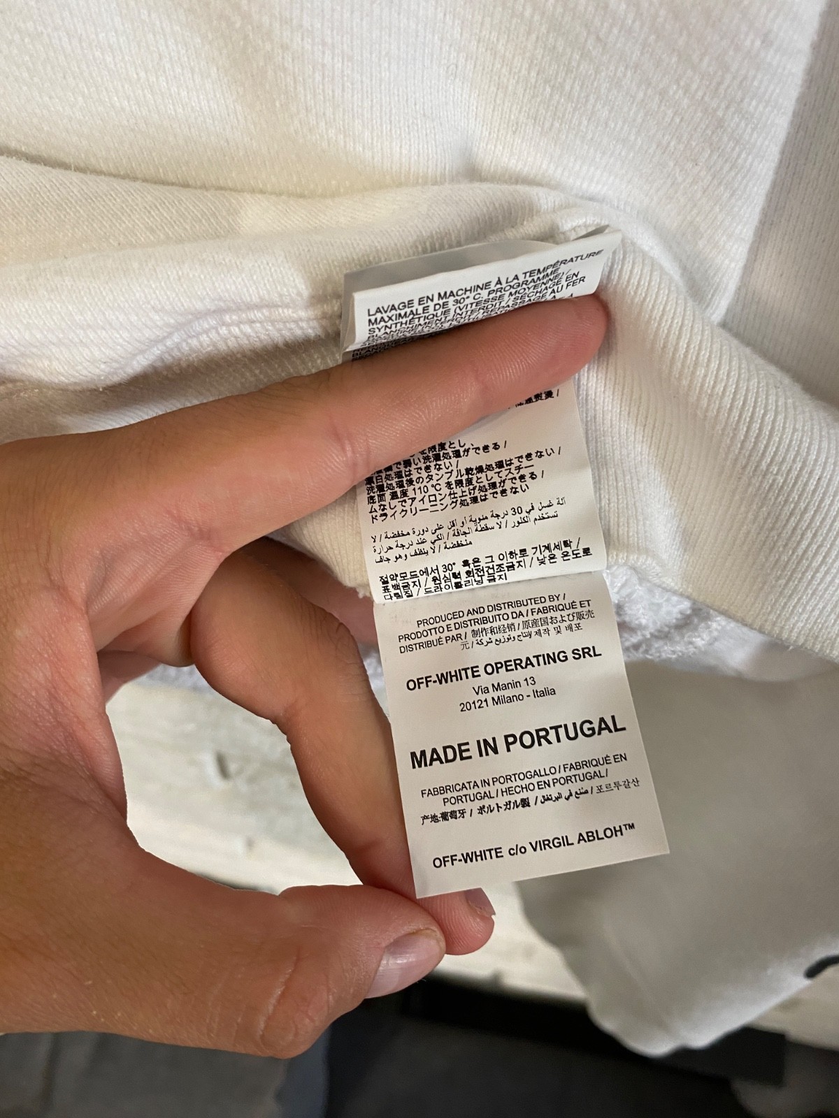 Off-White Split Halftone Arrows Oversized Crew Sw… - image 11