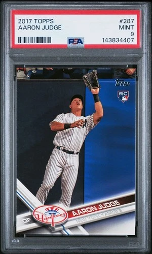 2017 TOPPS #287 AARON JUDGE ROOKIE RC PSA 9
