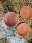 Fiesta Vintage Pink  5.5” Dessert Bowl - Retired Pink Rose - USA Set Of 3