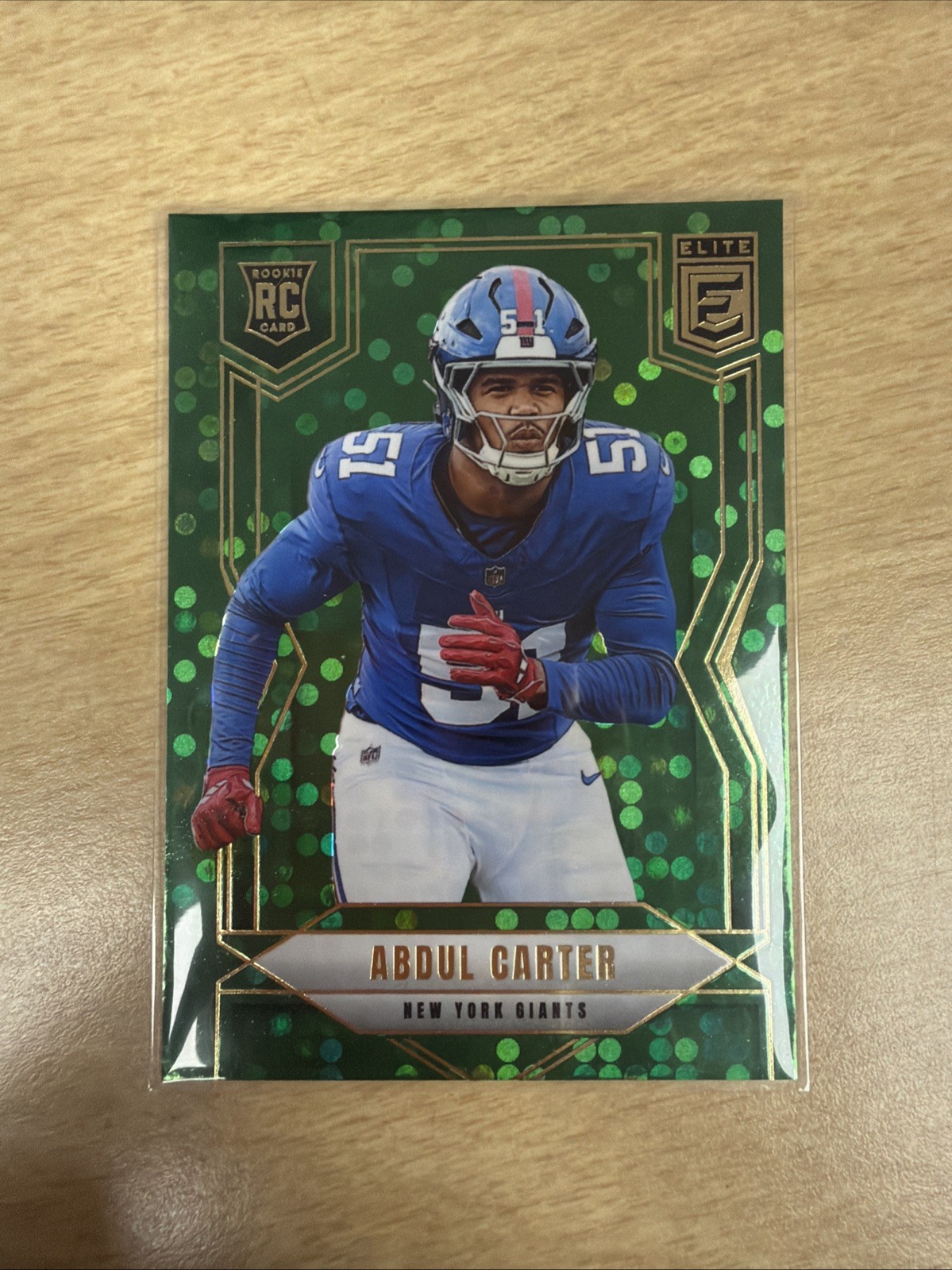 2025 Panini Donruss Elite - Rookies Abdul Carter #111 Green Disco (RC)