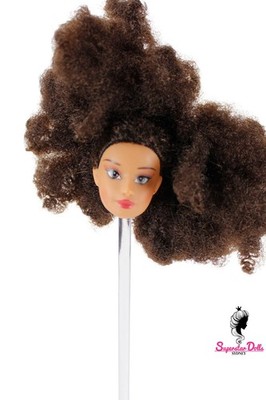 1/6 Naturalistas Fashion Doll Head, Skin tone #3 (Wheat/Tanned)