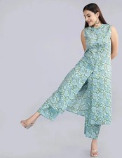 Indian Designer Party Wear Kurti Set Women Bollywood Ethnic Kurta Palazzo Set