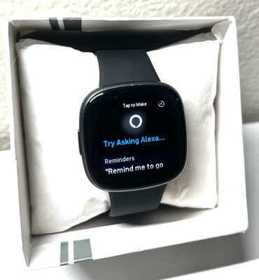 Fitbit Versa 4 Fitness Smartwatch Black/Graphite Aluminum, GPS & Daily Readiness