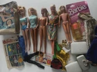 1960s Mattel (5) Barbie Doll Lot Clothing Radio & Accessories