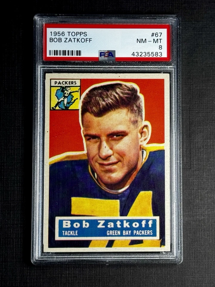 1956 Topps Roger Zatkoff #67 Foto 3 de 4