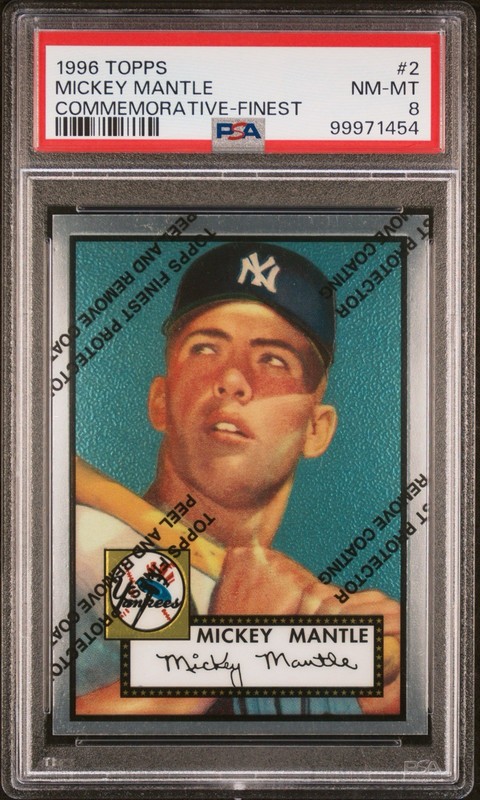 1952 Topps Mickey Mantle PSA graded vintage