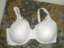 Playtex Feel Gorgeous Embroidered Underwire Bra White 44D