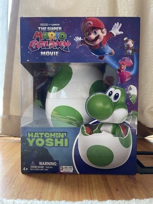 Hatchin' Yoshi 6'' Egg The Super Mario Galaxy Movie, Interactive Yoshi Figure NEW