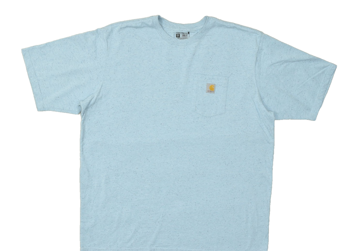 Carhartt K87-M Light Blue Speckled Pocket T-Shirt Men's 2XL Tall Loose Fit