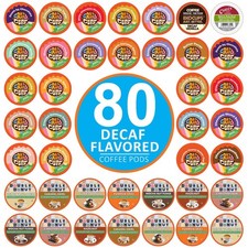 Crazy Cups Flavored Decaf Coffee Pods Variety Pack Compatible with Keurig K Cup