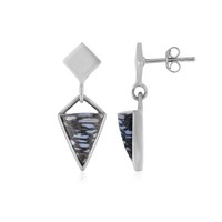 Cavill Ohrringe 7Ct Jambi Palmenholz Platiniert 925 Sterling Silber