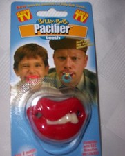 Teeth Pacifier Halloween Baby Punk Lips Billy Bob Gag NIP