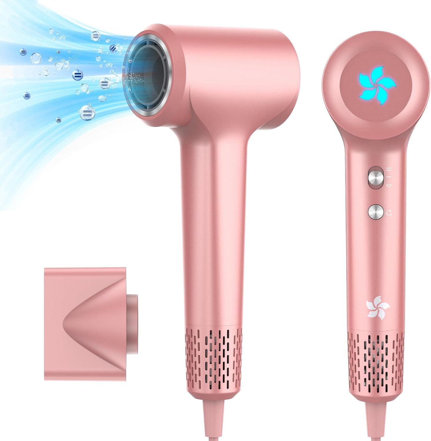 Asciugacapelli Ionico, 1500W Phon Capelli Professionale, Phon al Plasma da 400 M