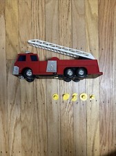 VTG Red Fire Truck Ladder Battery Programmable Tandy Radio Shack Pieces