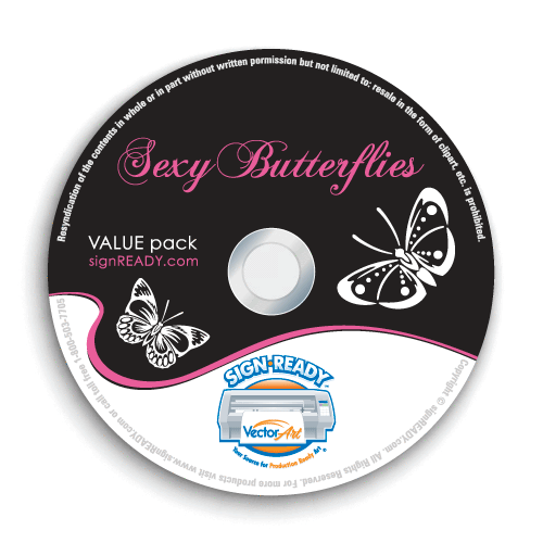 BUTTERFLY CLIPART -VECTOR CLIP ART-VINYL CUTTER PLOTTER IMAGES & EPS GRAPHICS CD - Picture 1 of 7