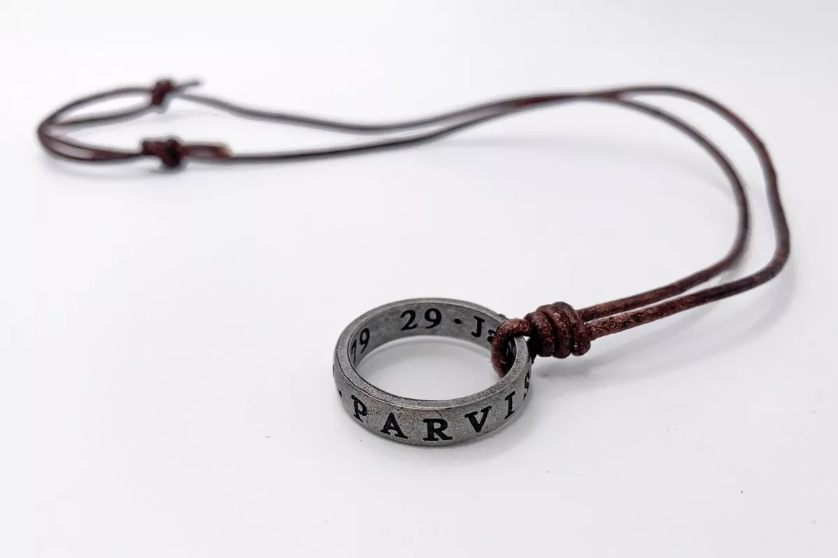 Uncharted 4 Nathan Drake Ring Necklace Leather Necklace for Men Women  Adjustable