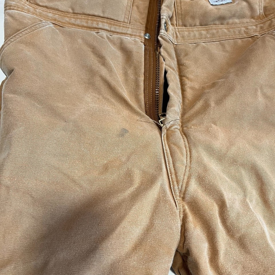 Vintage Carhartt coveralls mens 44 short X02 brown insulated arctic