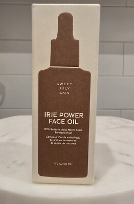 Sweet July Skin Irie Power Face Oil w/ Salicylic Acid 1 fl oz NEW Sealed