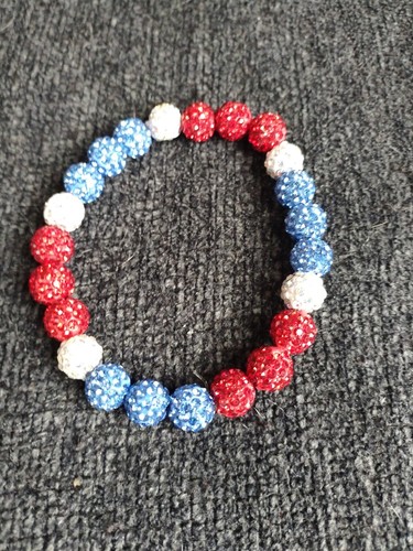 Philadelphia Phillies Beaded Necklace And Bracelet Wear With Powder Blue Jersey - Picture 4 of 5