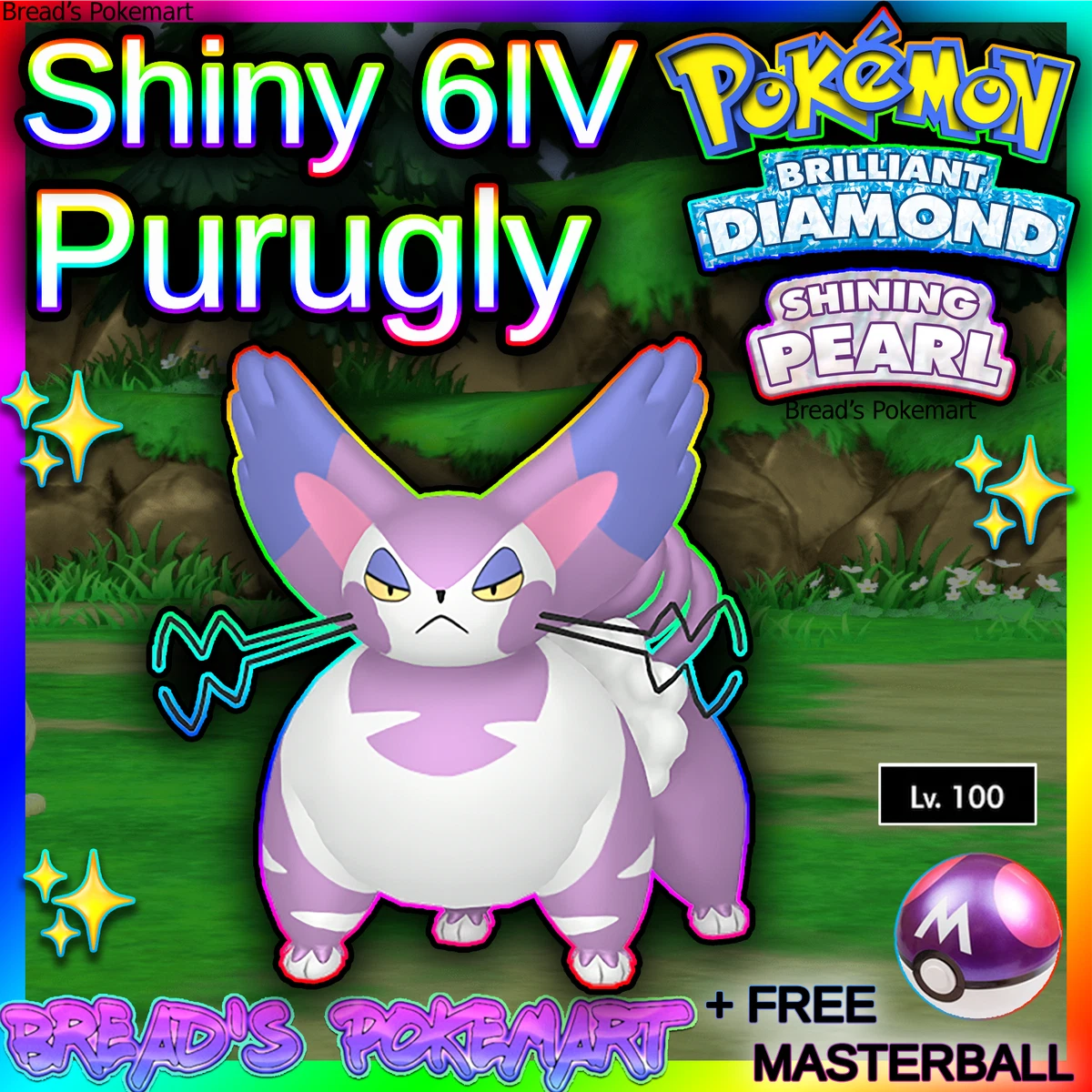 Pokemon Brilliant Diamond Shiny 6IV Exclusive Pokemons (Digital Code)