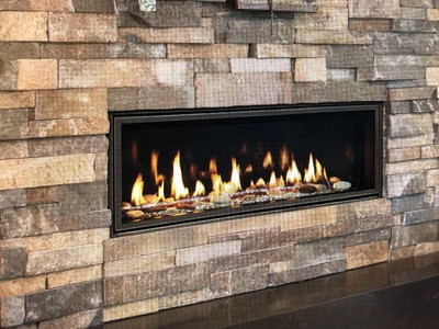 Majestic Echelon 60 Linear Gas Fireplace W Media Kits Remote