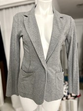 Grey  Gray Brand / Women  s Fitted Blazer / Jacket /Cotton  Spandex / 1 Button