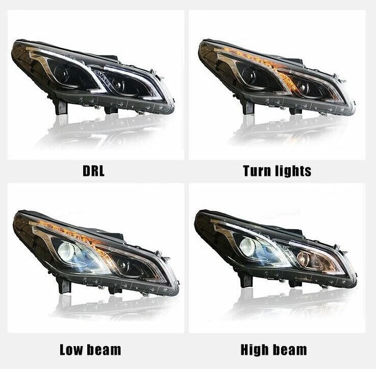 Faro LED DRL para Hyundai Sonata 15-17 señal secuencial de giro haz bajo/alto Foto 2 de 4