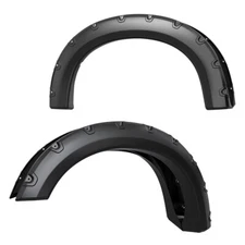 Fender Flares for 2008-10 Ford F-250 F-350 Super Duty Pocket Rivet Smooth Black