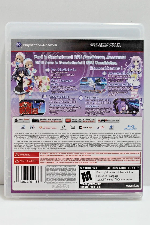 Hyperdimension Neptunia mk2 - PS3, 2012 - Image 3 of 4